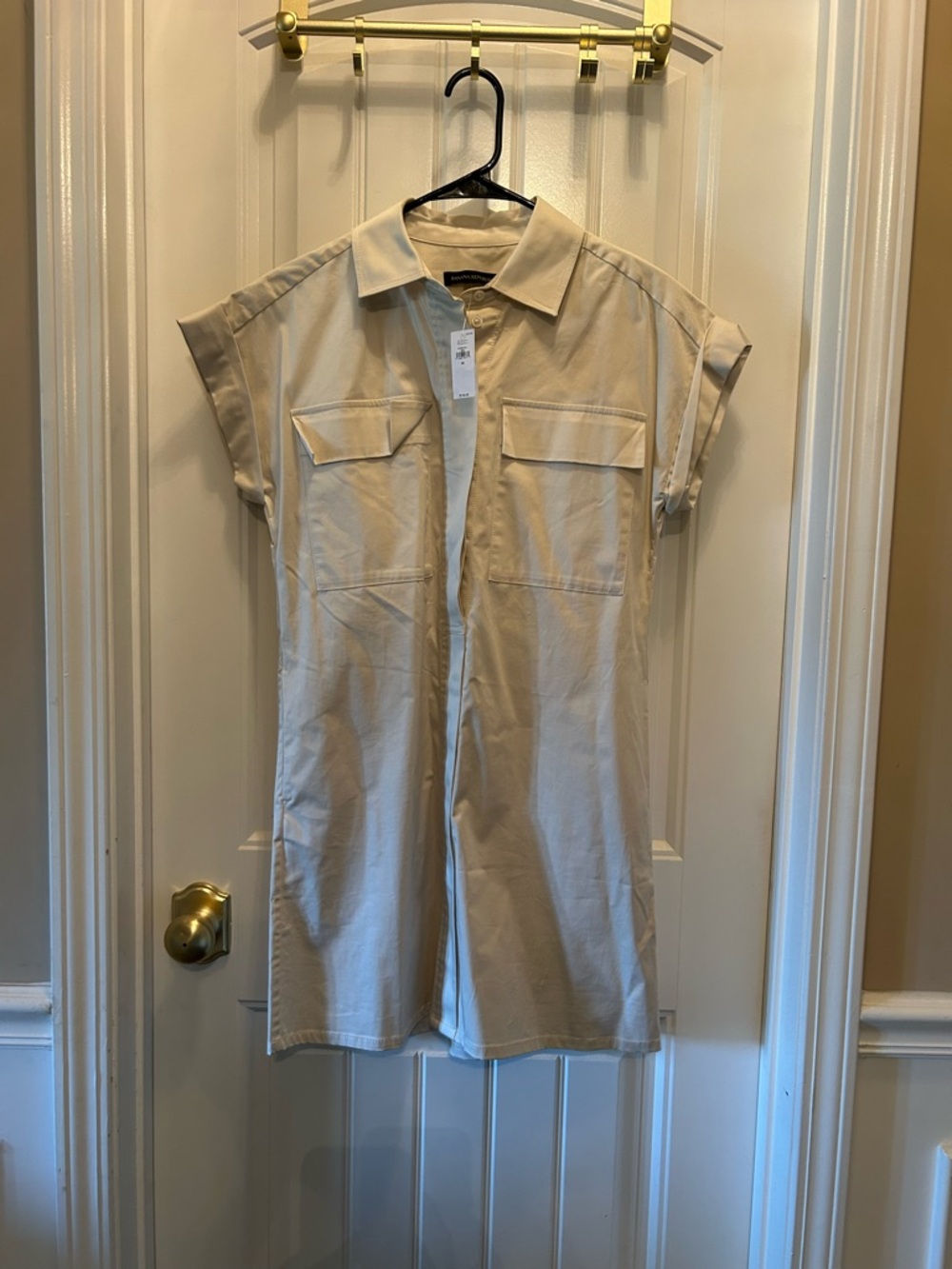 Banana Republic Beige Mini Dress Romper